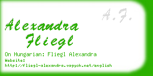 alexandra fliegl business card